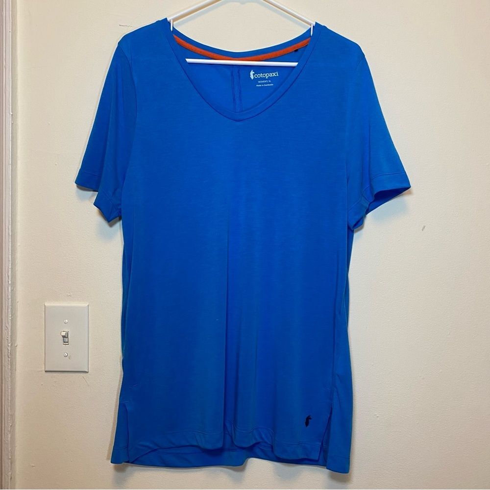 COTOPAXI Paseo Short Sleeve Travel T-Shirt Lightweight in Saltwater Blue Sz XL